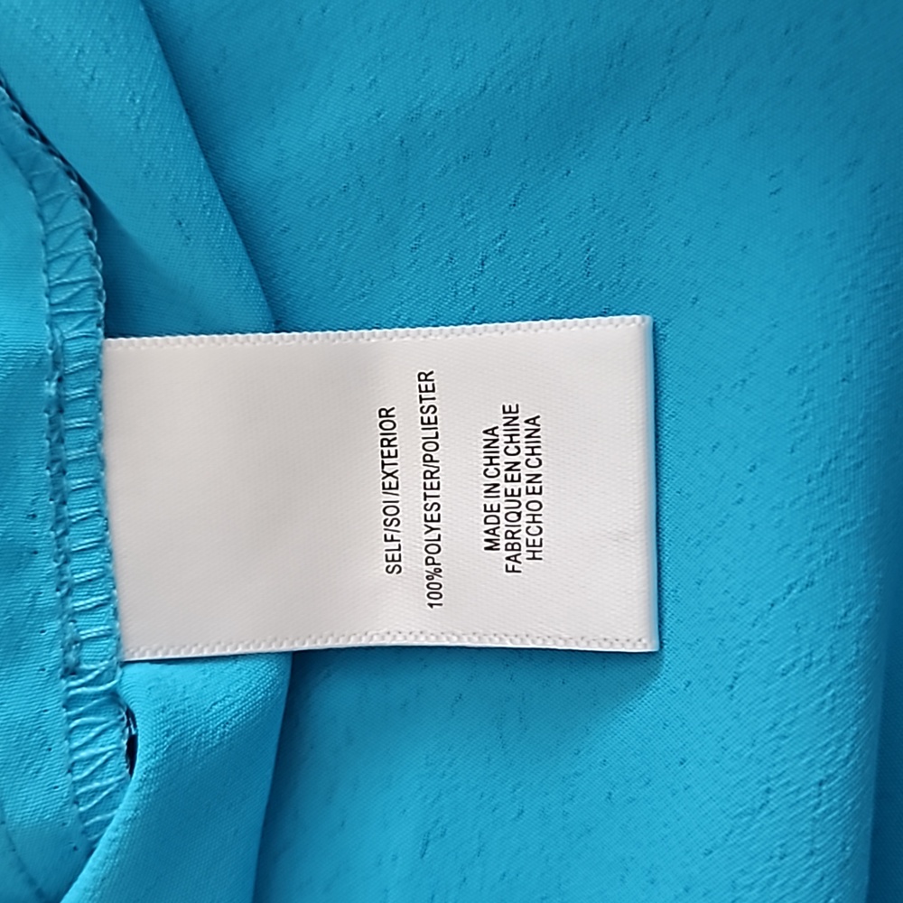 Charles Henry Tie Back Midi Dress Preppy Color Aqua, NWOT, Size Small - Picture 11 of 13